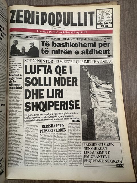Zëri i Popullit 1997-11-29